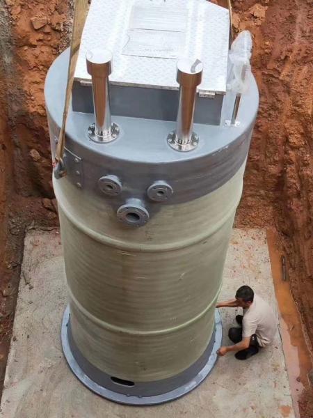 伊犁州峨眉山一体化提升泵安装